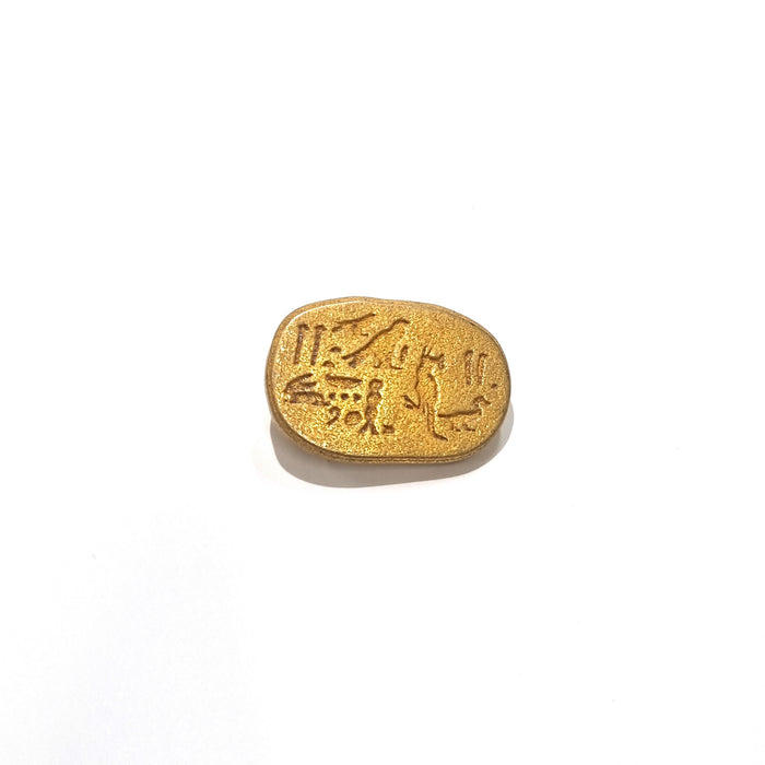 HIEROGLYPH BROOCH 24K GOLD - ON SALE!
