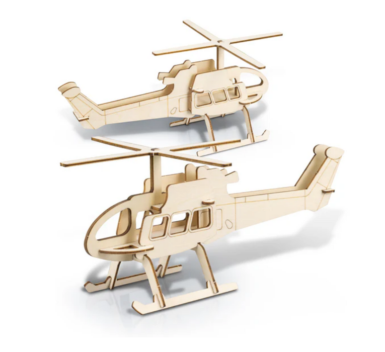 Helicopter Wooden Model