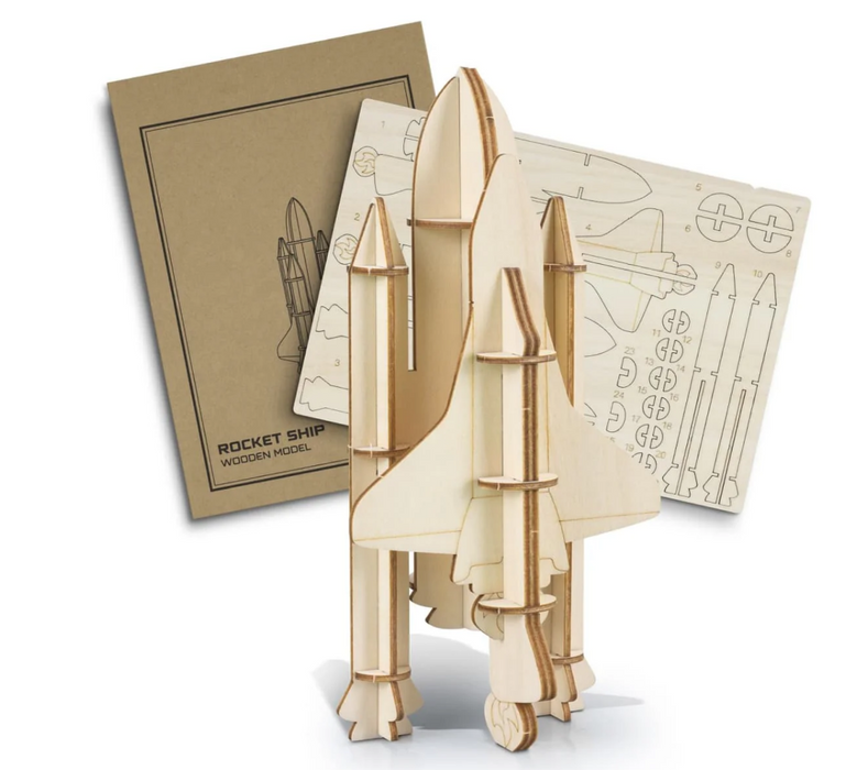 Rocket Ship Wooden Model