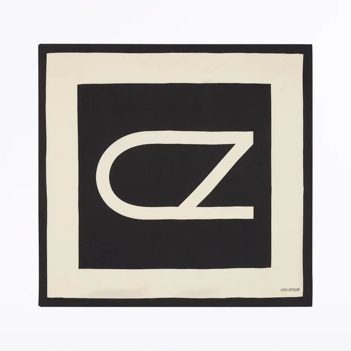 Carla Zampatti CZ Logo Classic Silk Scarf